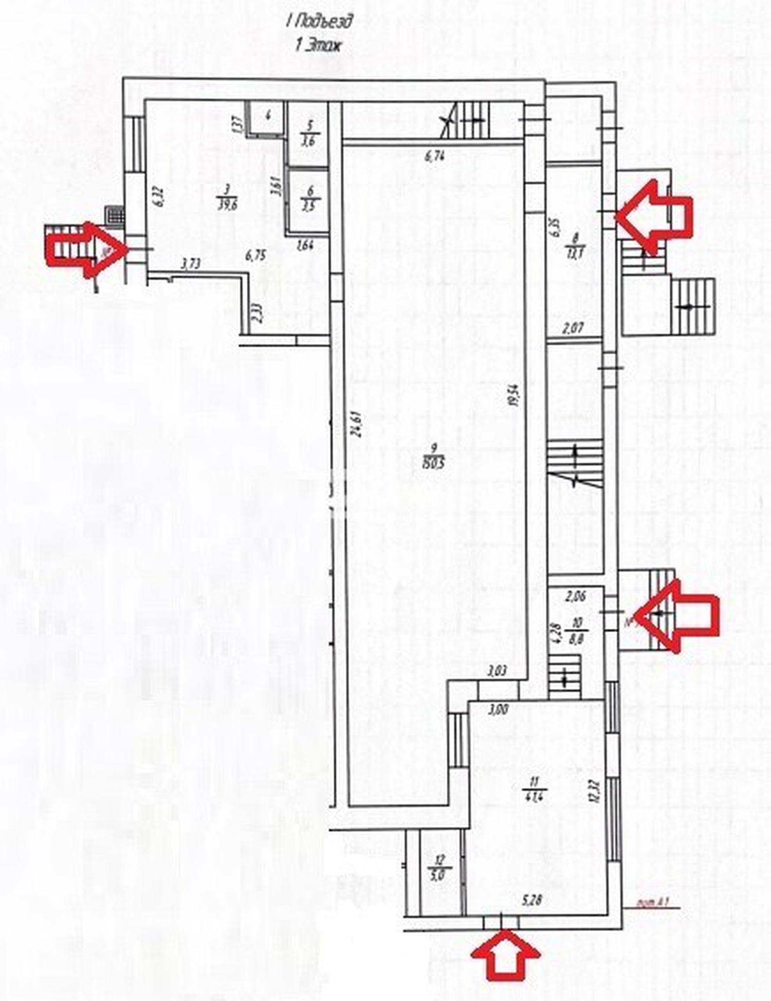 Торговая площадь 267,1 м²