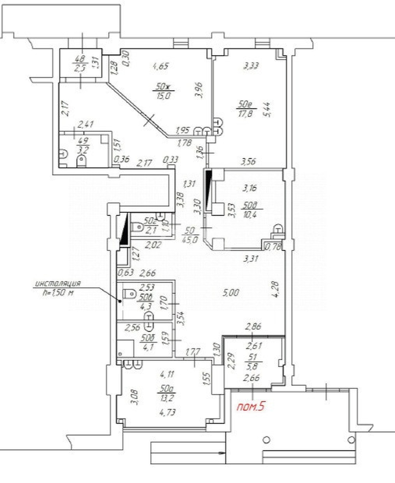 Помещение свободного назначения 123,4 м²