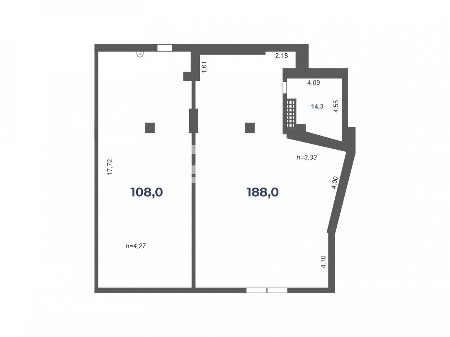 Торговое помещение 108 м²