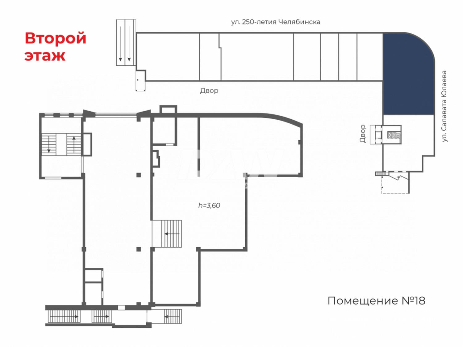 Помещение свободного назначения 347,6 м²