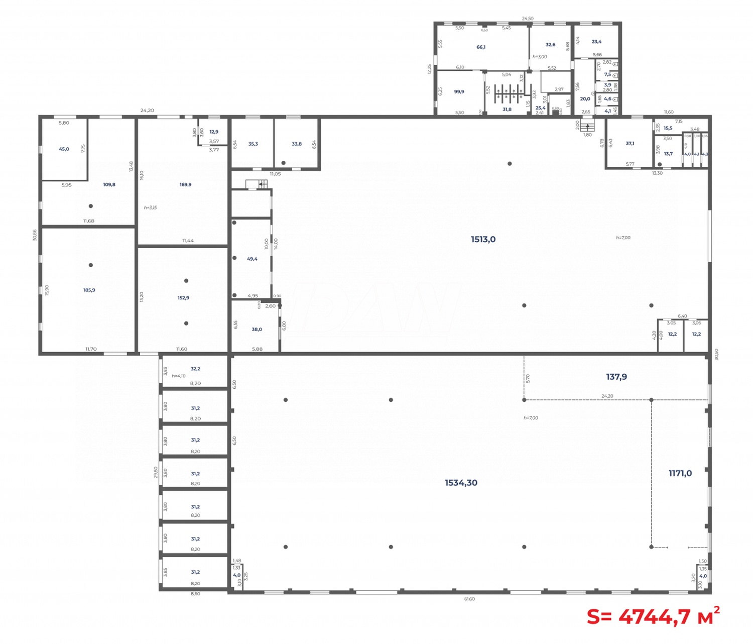 Склад 4744,7 м²