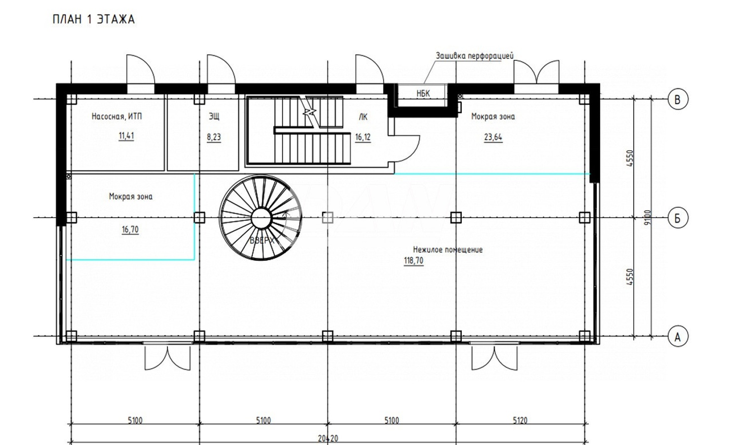 Торговая площадь 459,6 м²