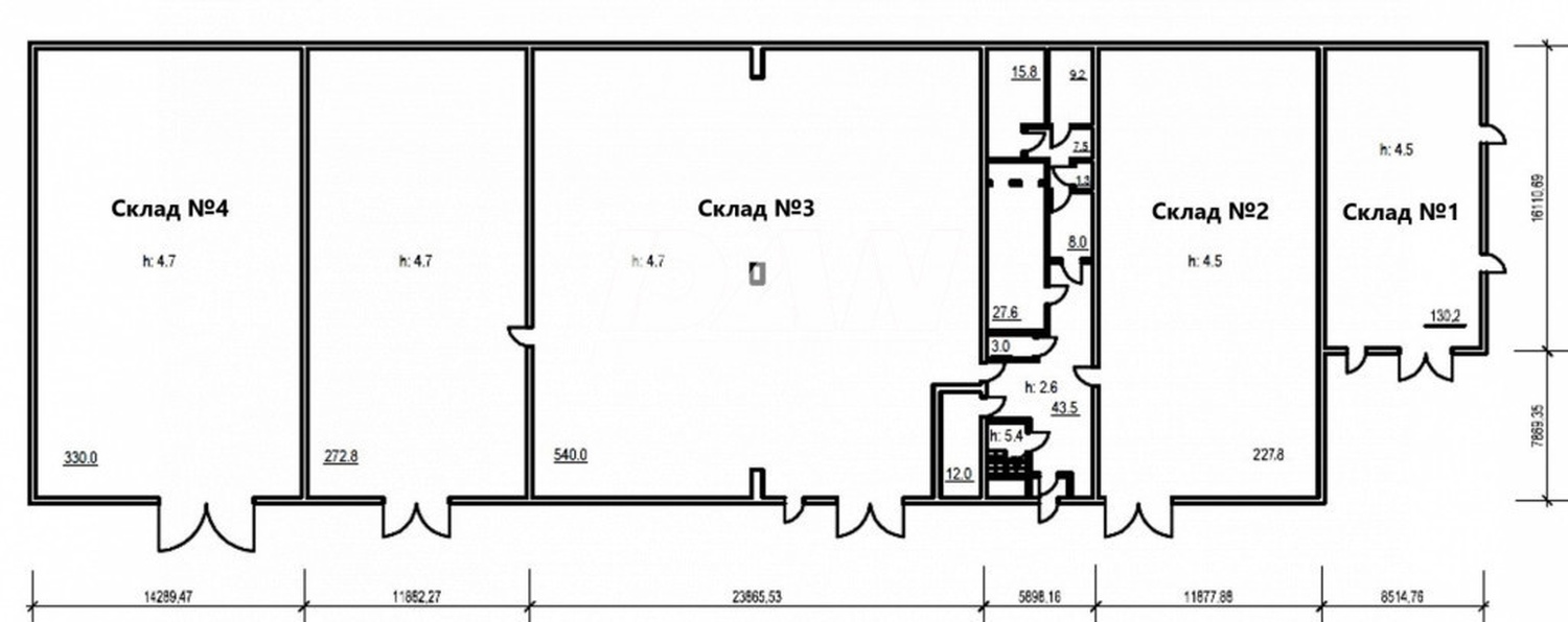 Склад 540 м²