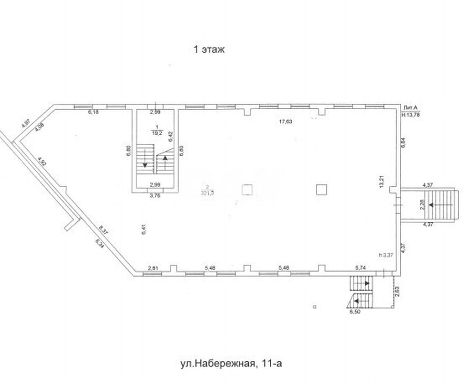 Помещение свободного назначения 1670 м²