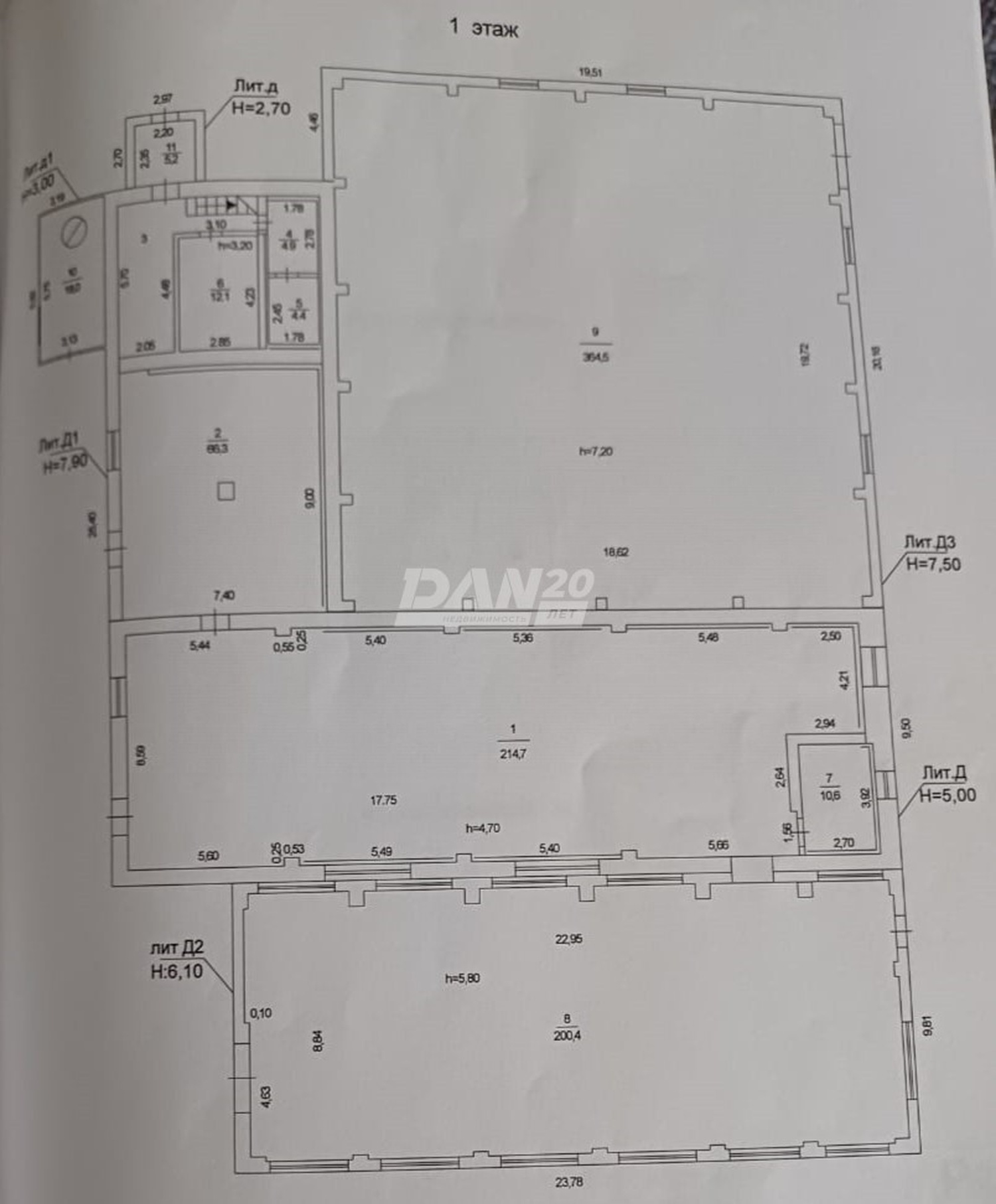 Производственное помещение 940 м²