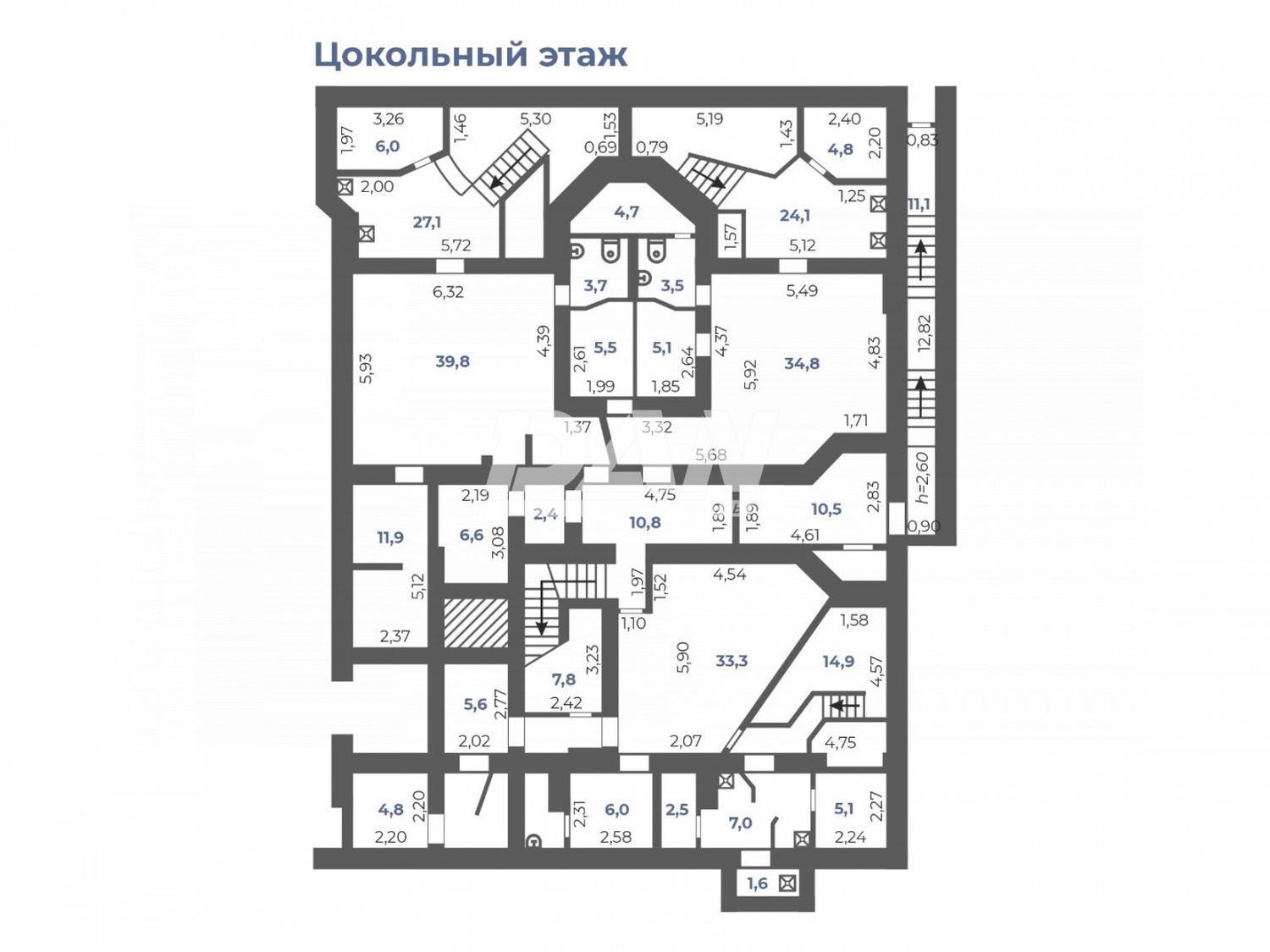 Помещение свободного назначения 837,5 м²