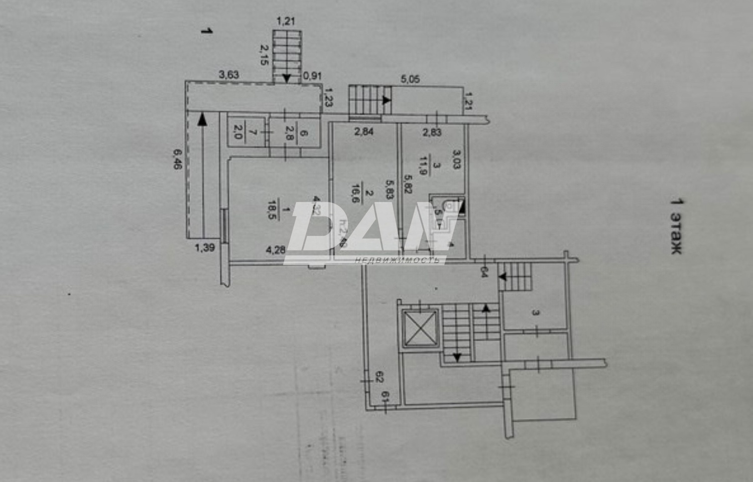Помещение свободного назначения 55,2 м²