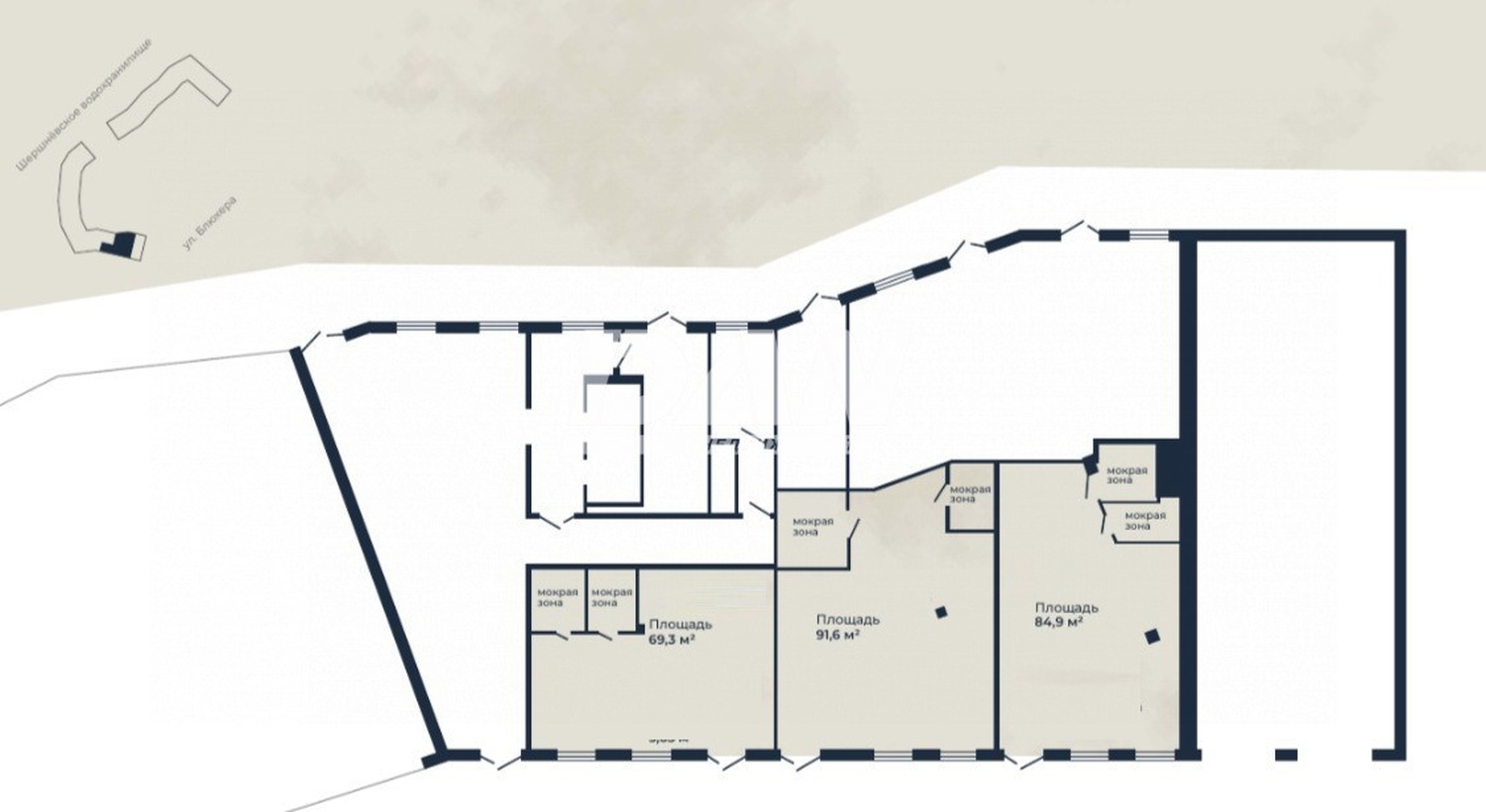 Помещение свободного назначения 69,3 м²