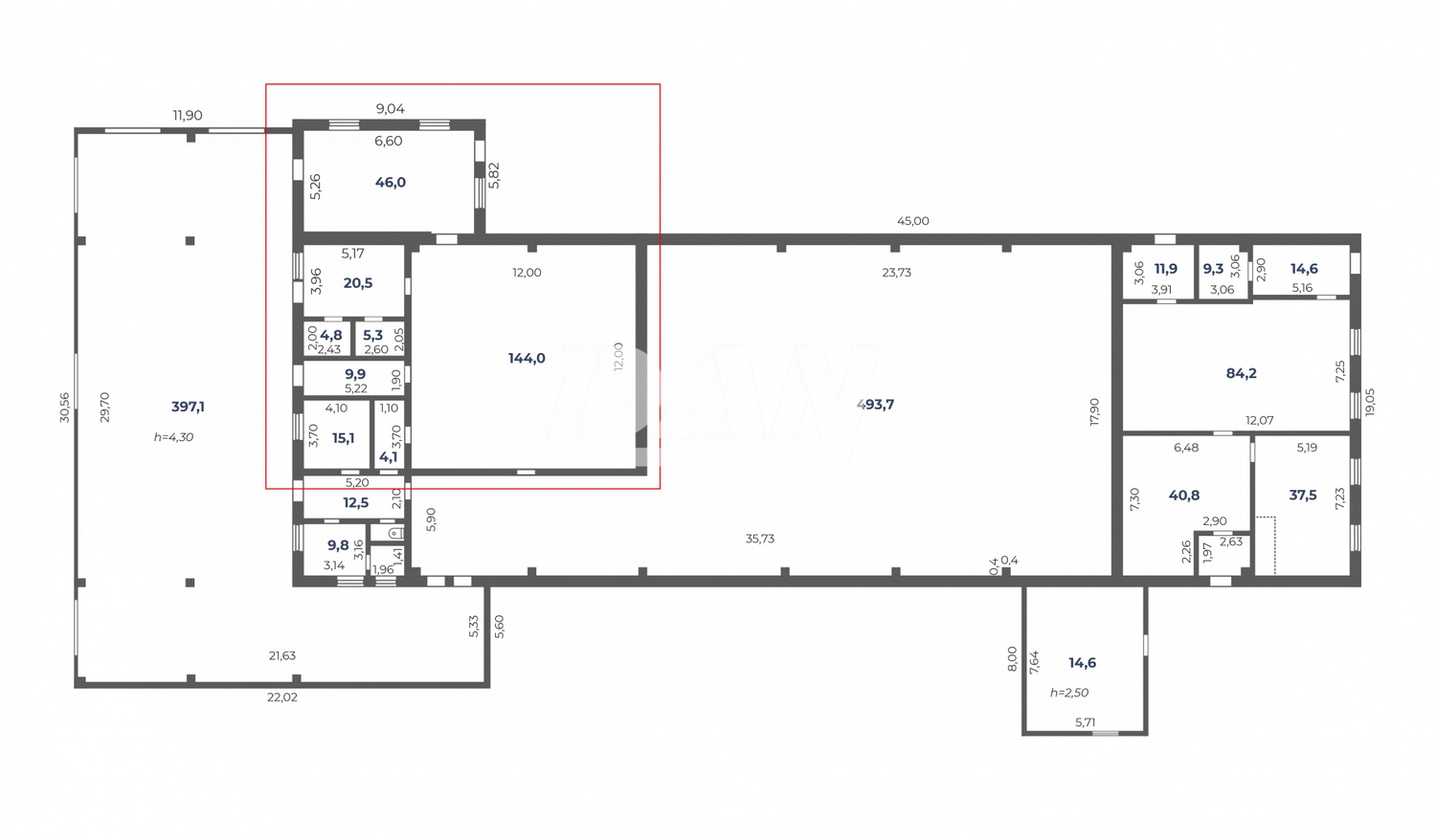 Производственное помещение 236 м²