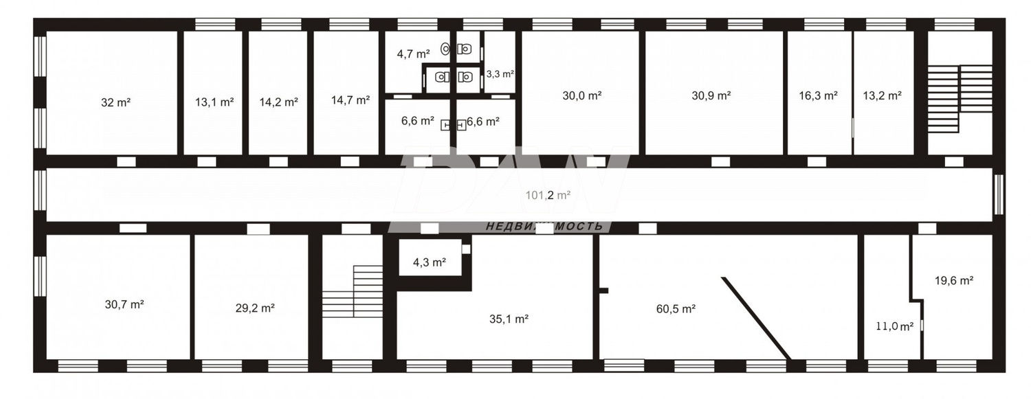 Офис 1030,2 м²