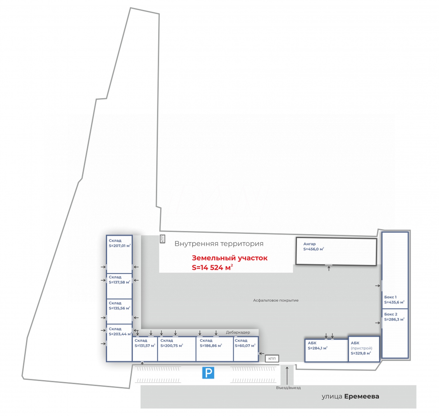 Земельный участок 14500 м²