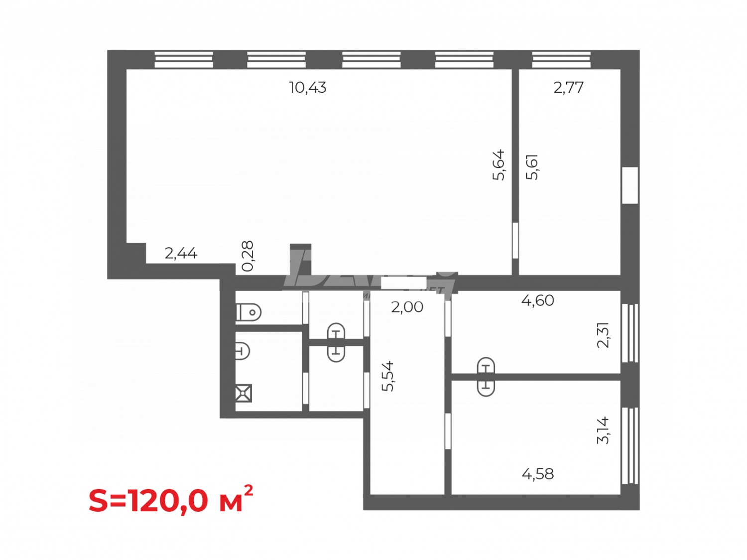 Производственное помещение 120 м²