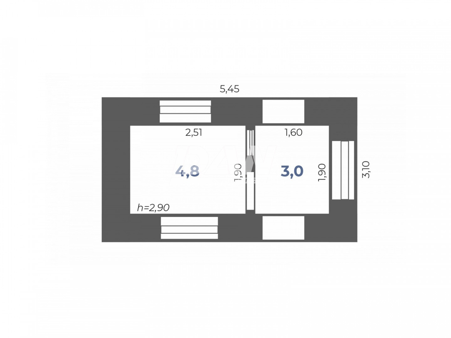 Помещение свободного назначения 8,2 м²