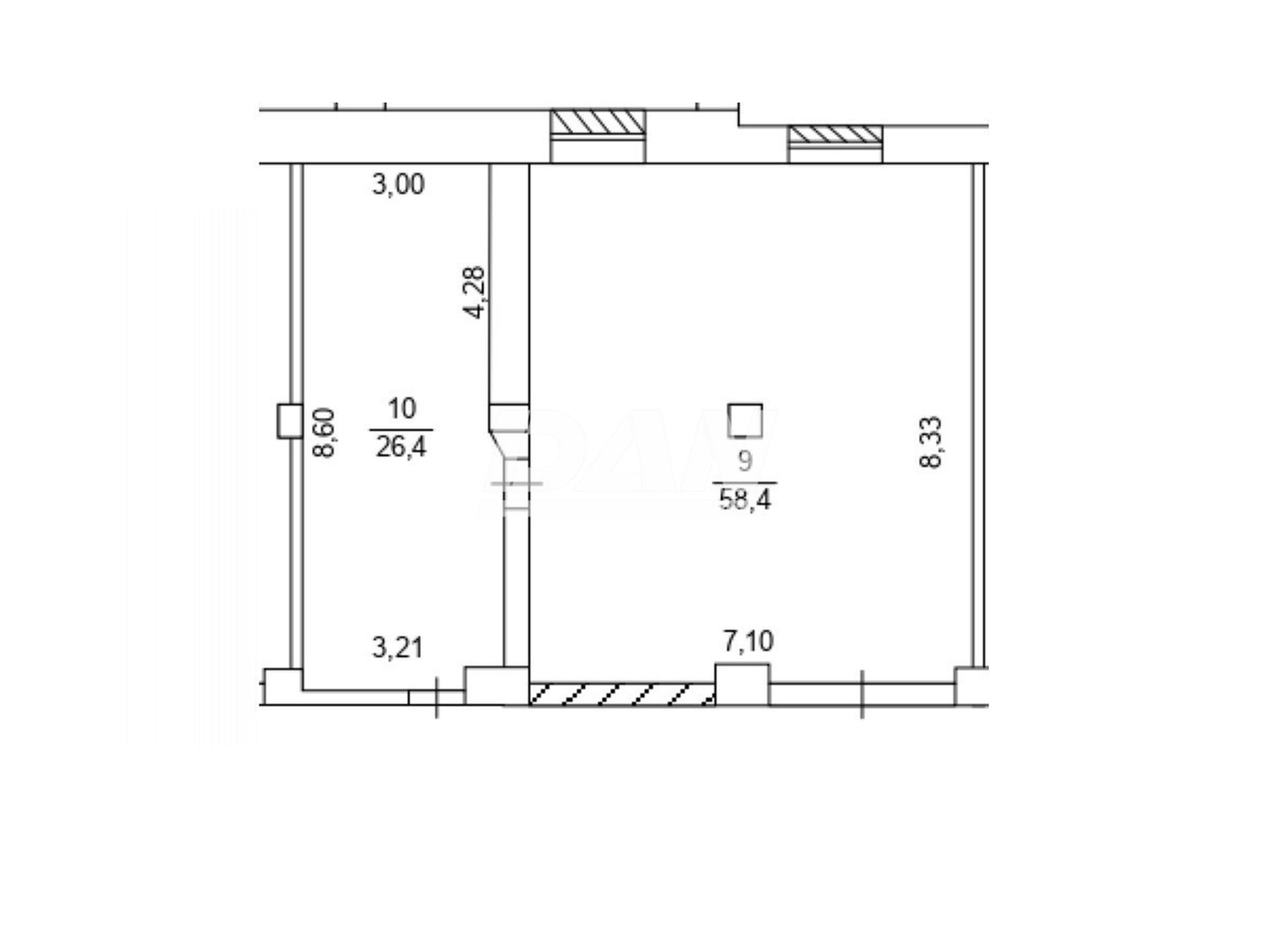 Помещение свободного назначения 85 м²
