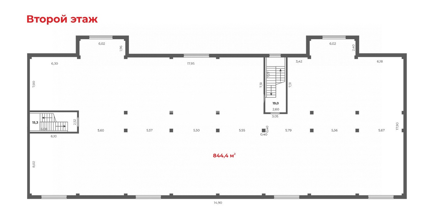 Помещение свободного назначения 844 м²