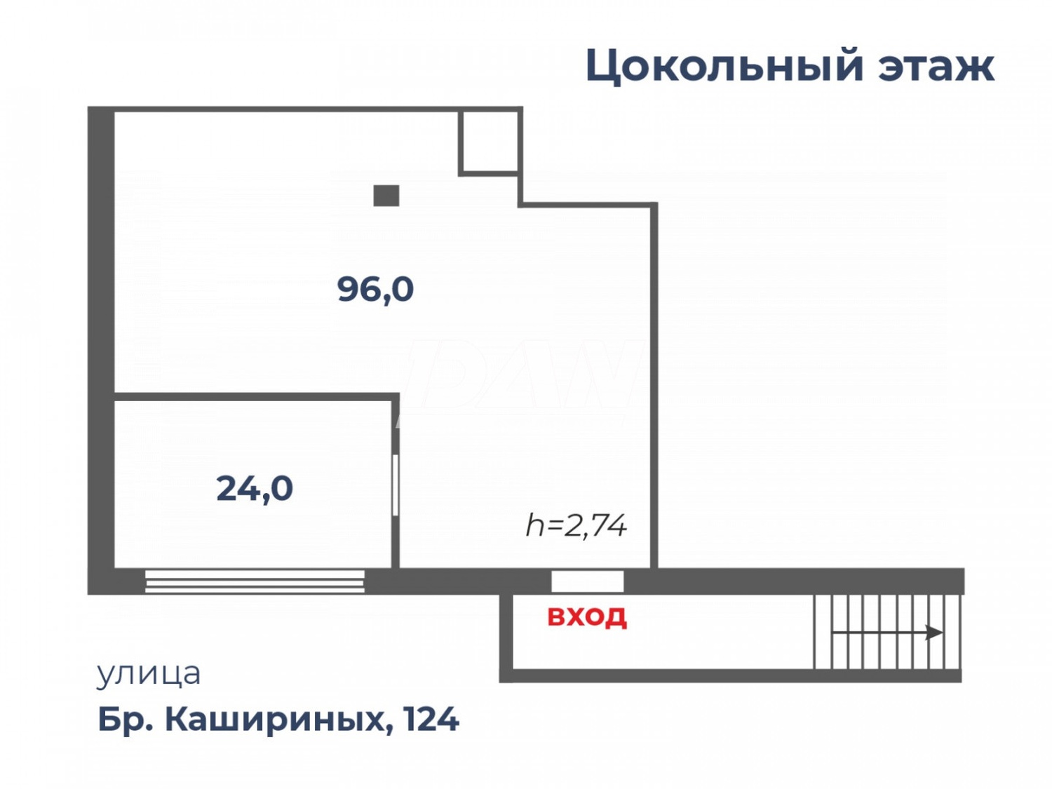 Торговое помещение 120 м²
