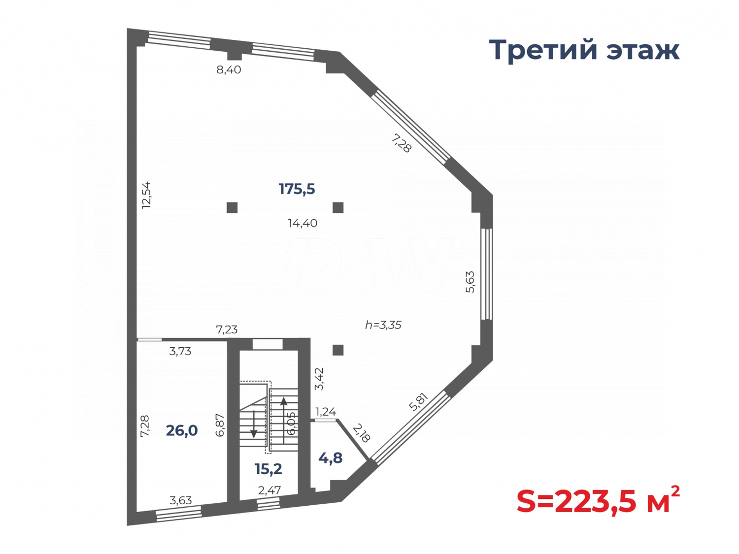Офис 223,5 м²
