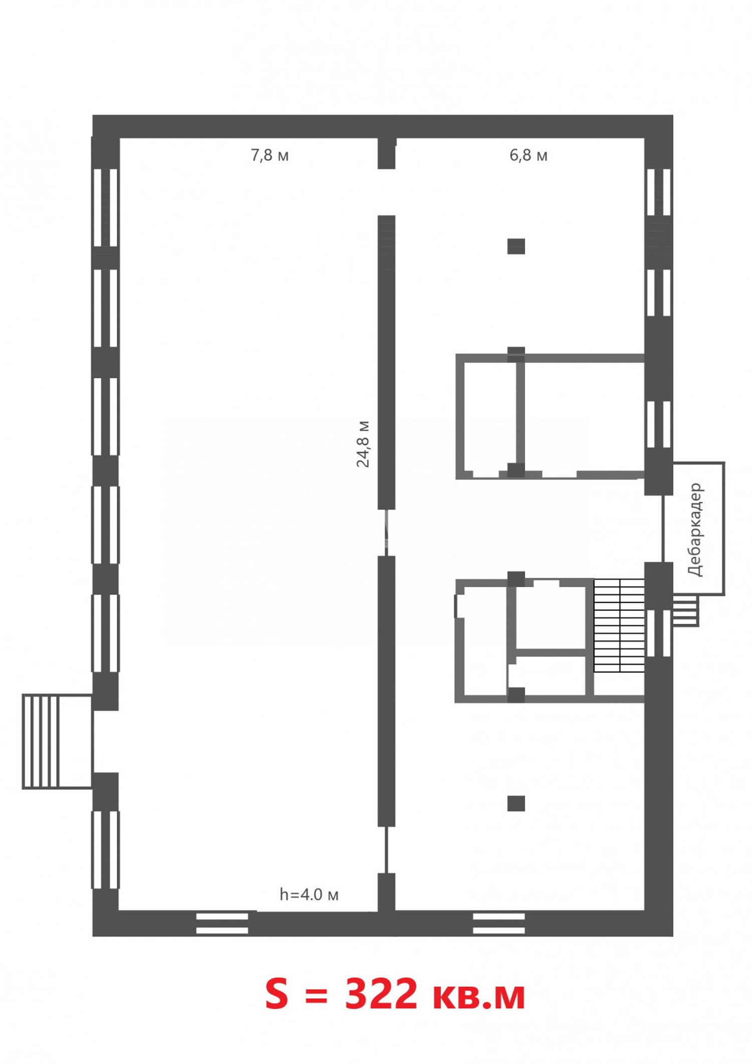 Склад 322 м²