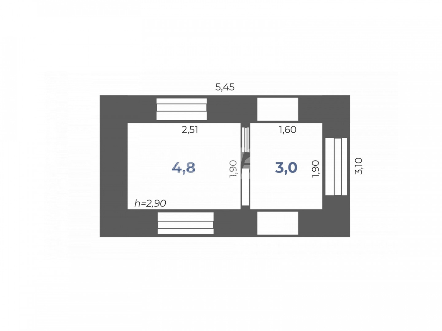 Помещение свободного назначения 8,2 м²