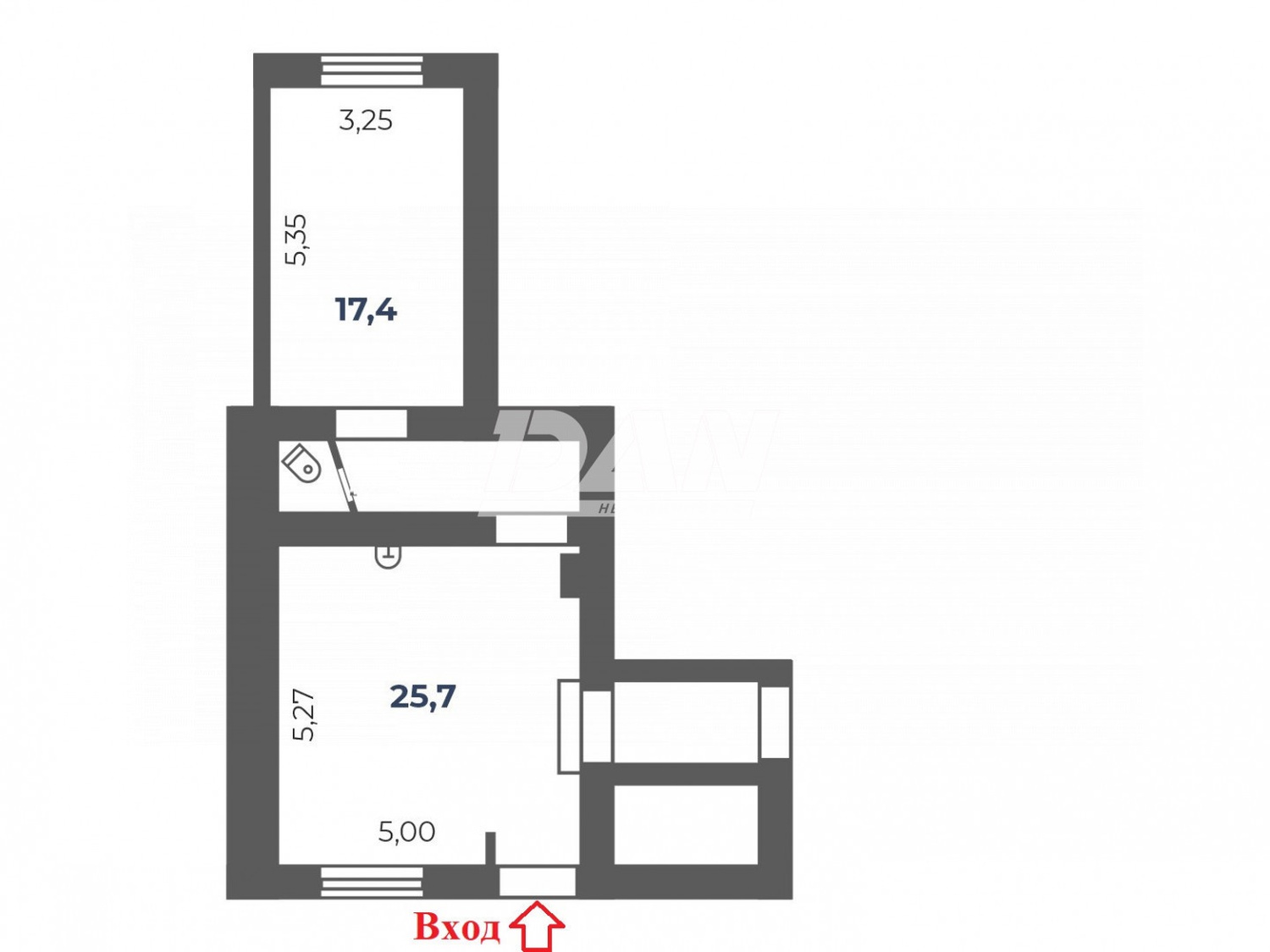 Помещение свободного назначения 52,1 м²