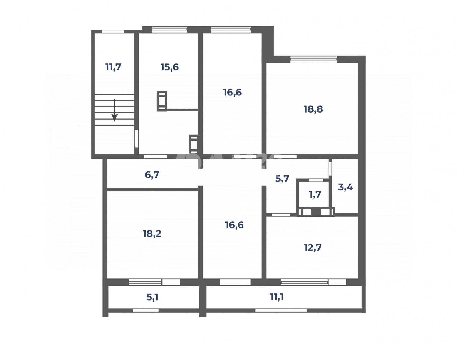 Торговая площадь 143,9 м²