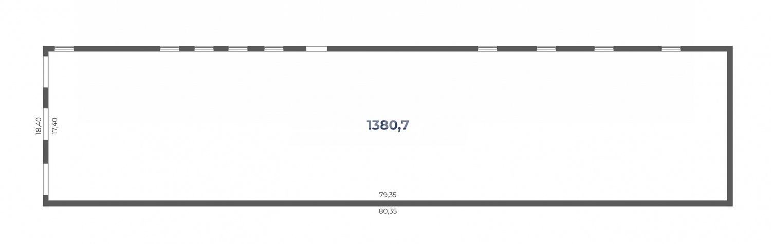 Производственное помещение 1486 м²