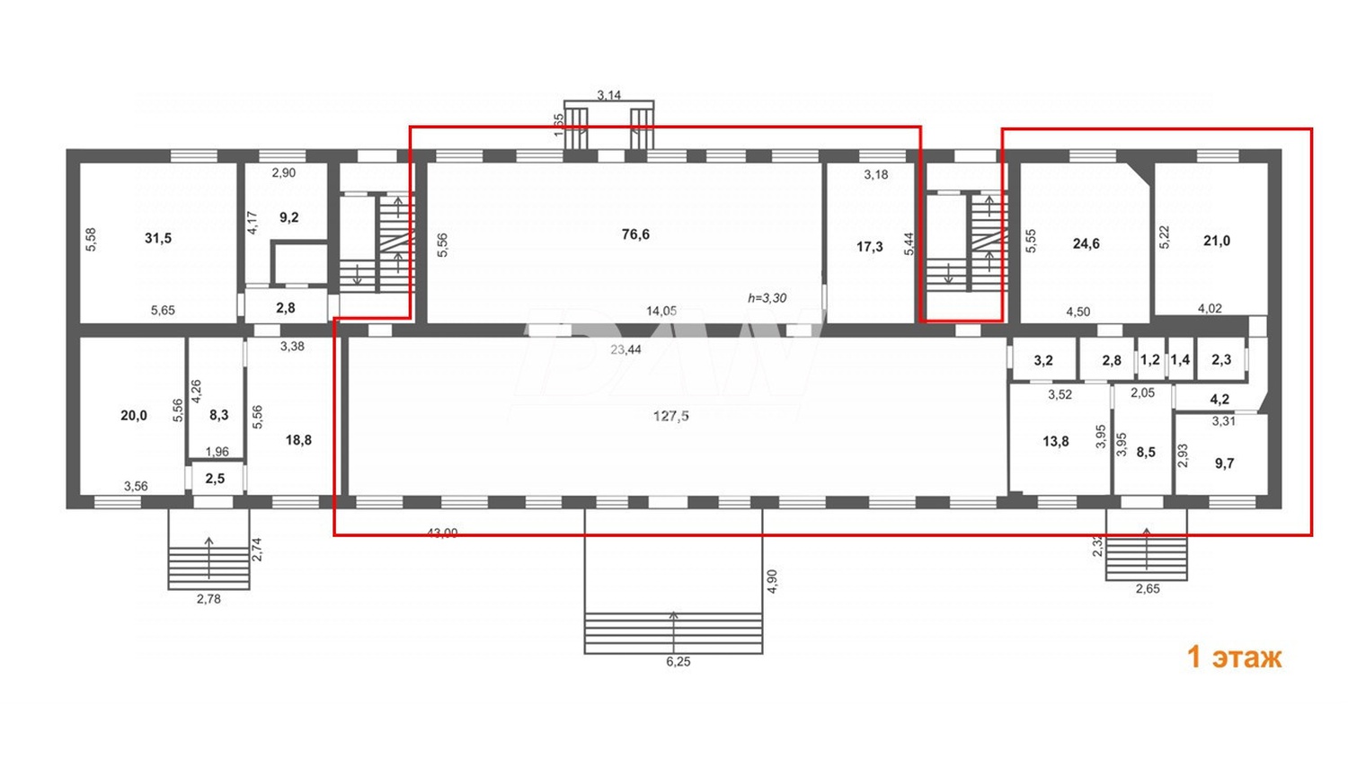 Торговое помещение 300 м²