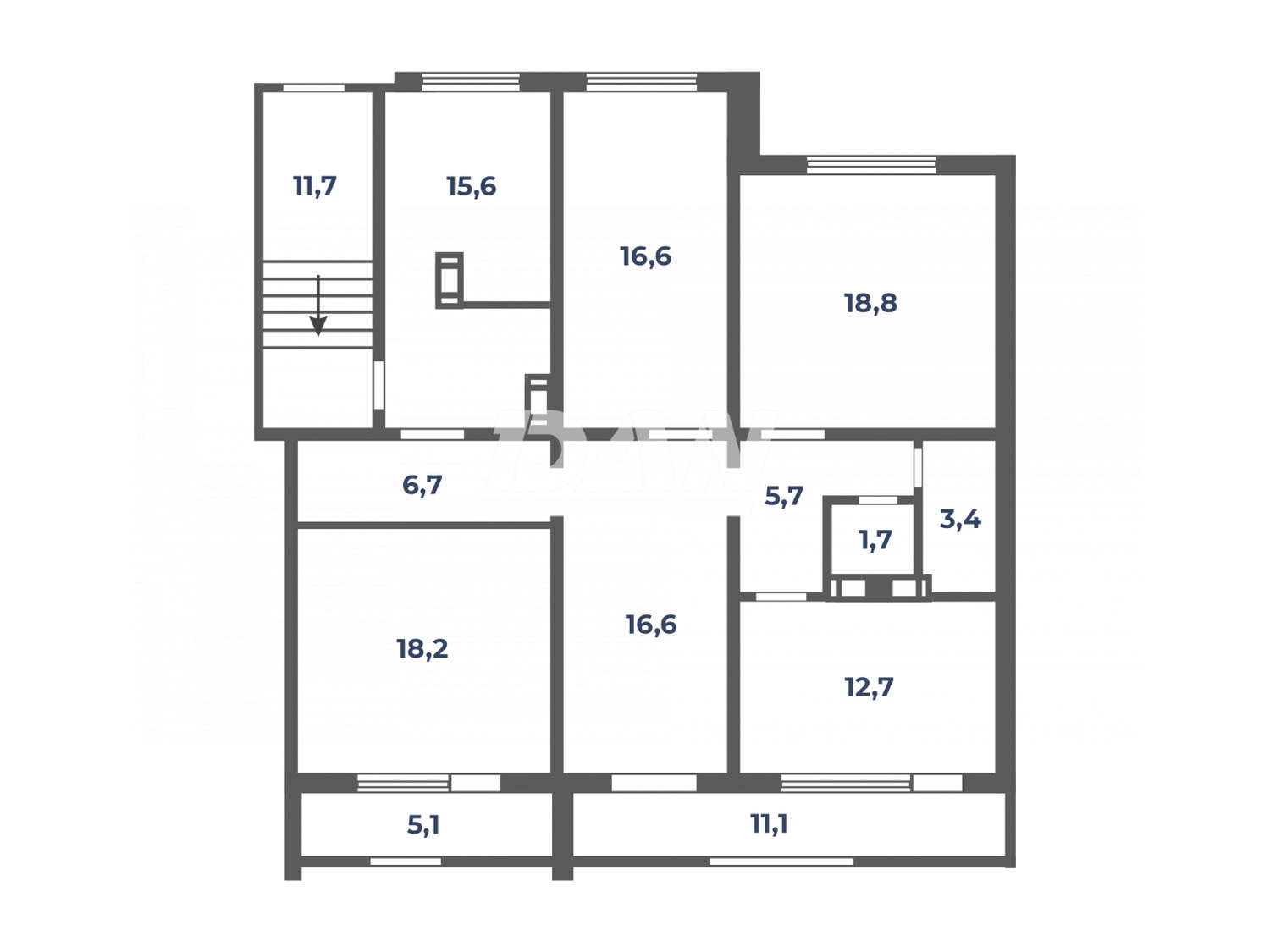 Торговая площадь 143,9 м²
