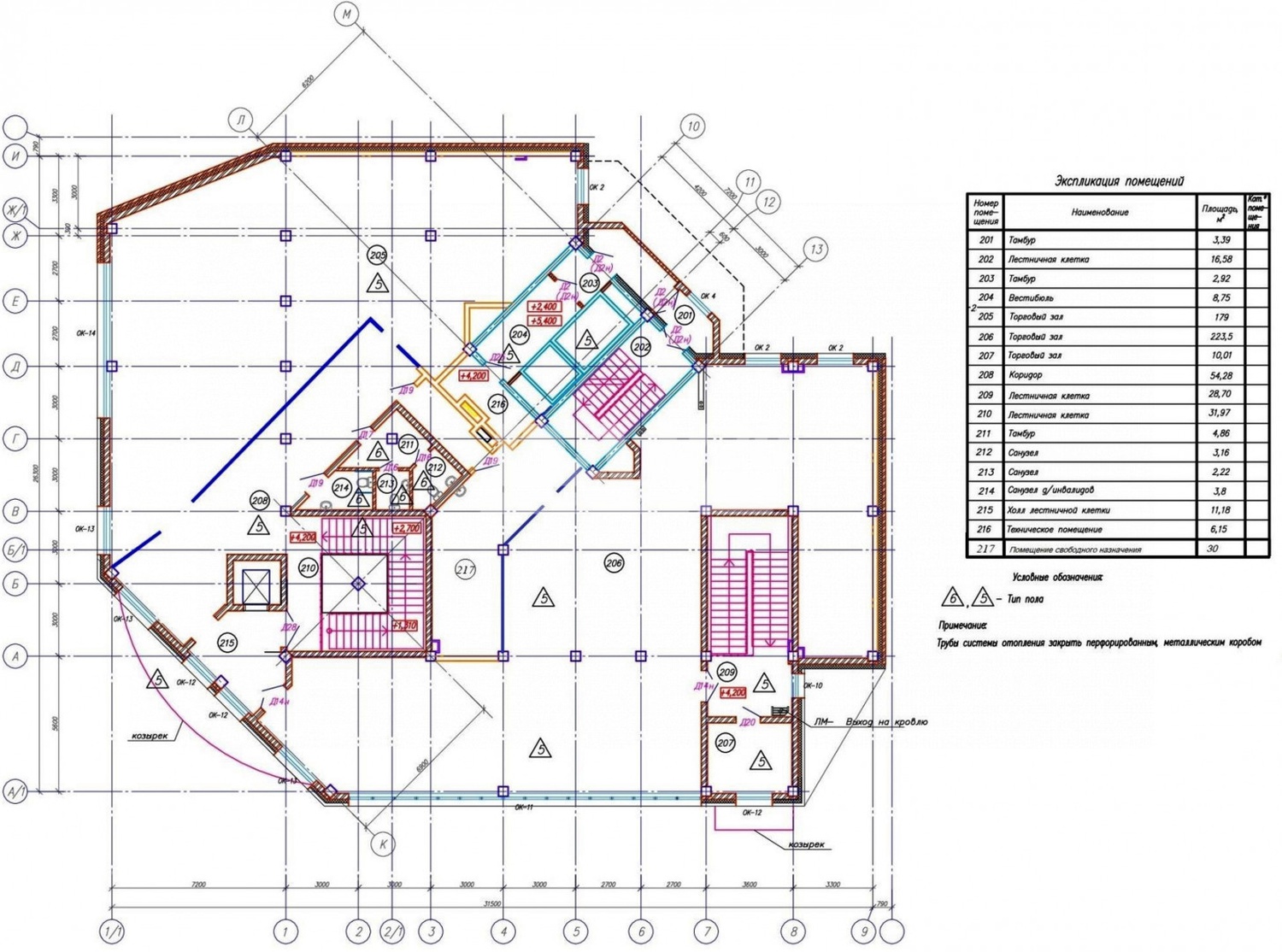 Помещение свободного назначения 522 м²
