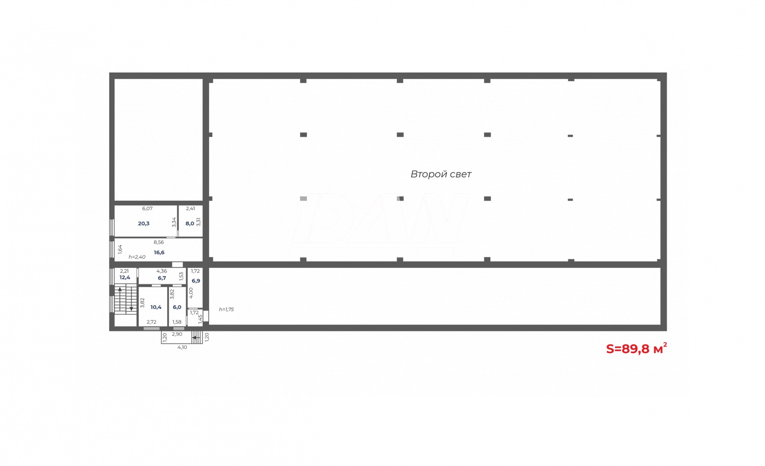 Производственное помещение 2557 м²