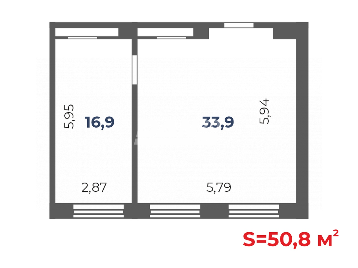 Офис 50,8 м²