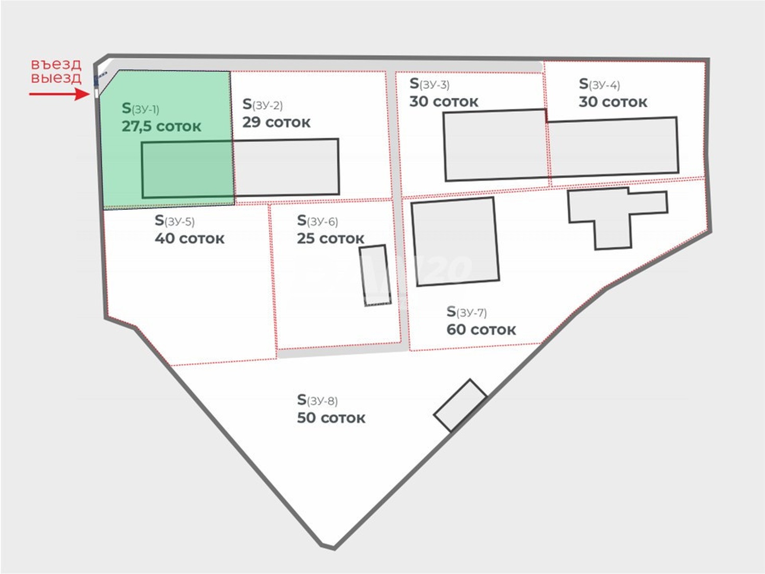 Земельный участок 2750 м²