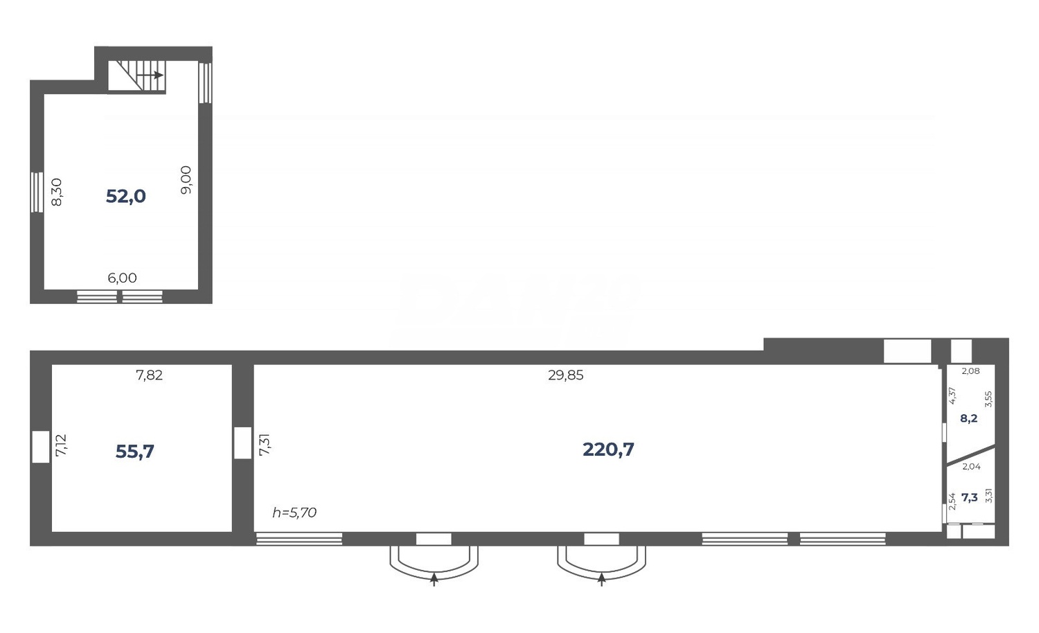 Помещение свободного назначения 291,2 м²