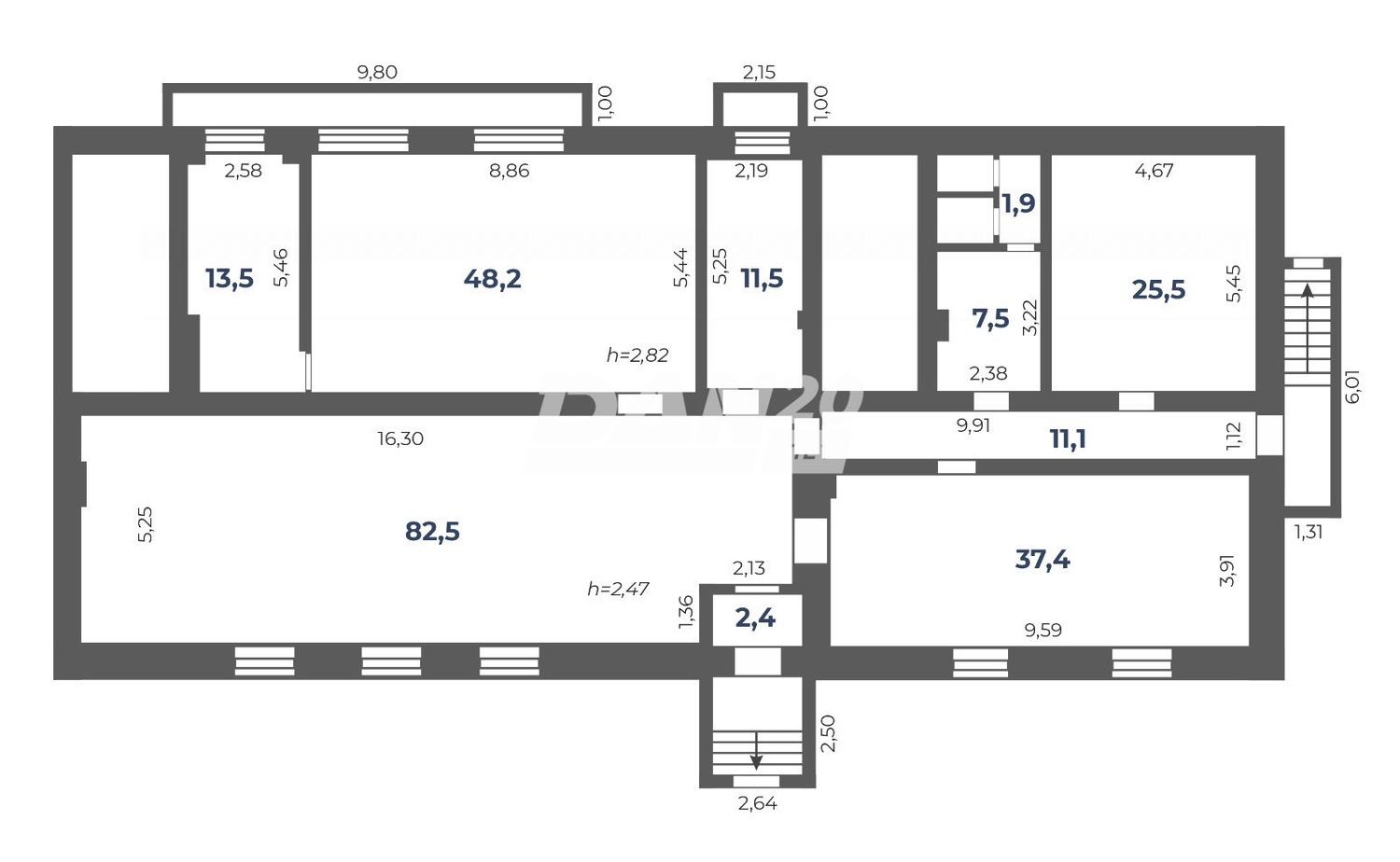 Помещение свободного назначения 245 м²
