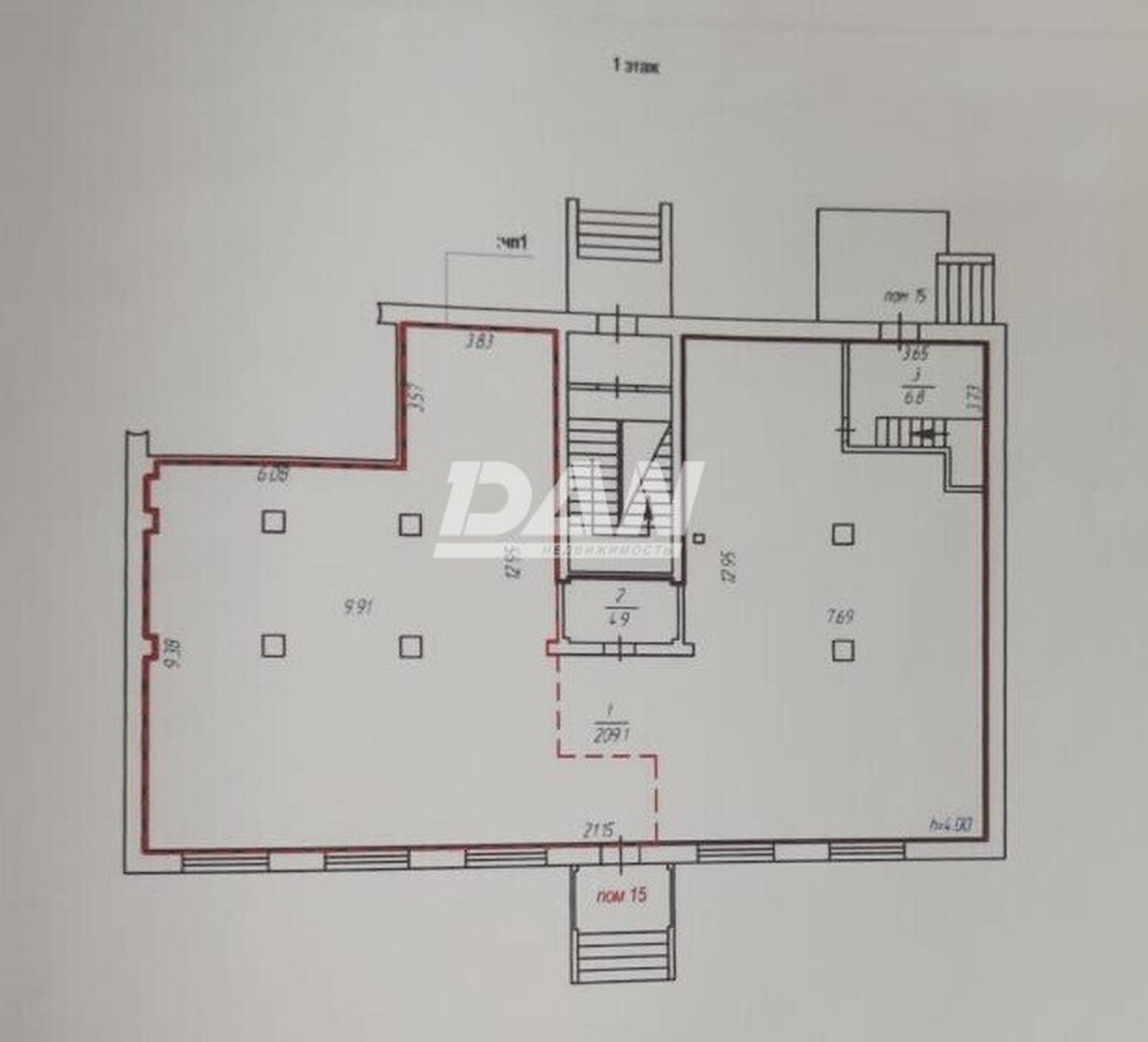 Торговая площадь 457 м²