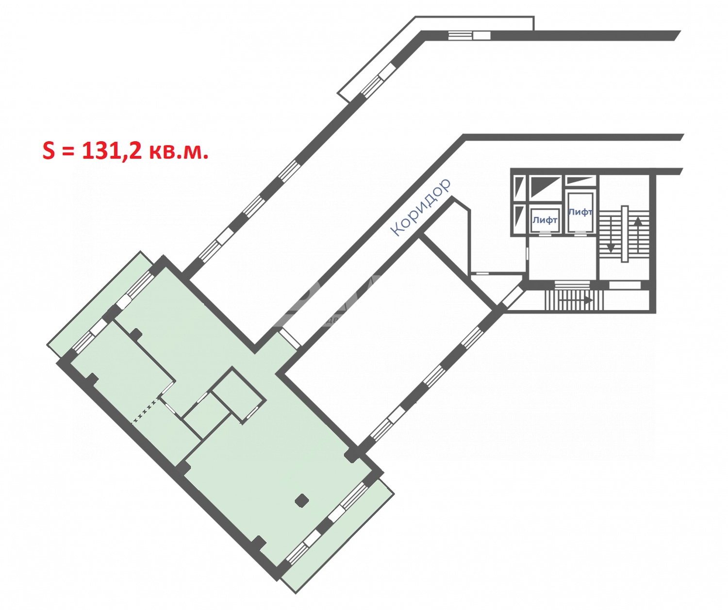 Офис 131,2 м²