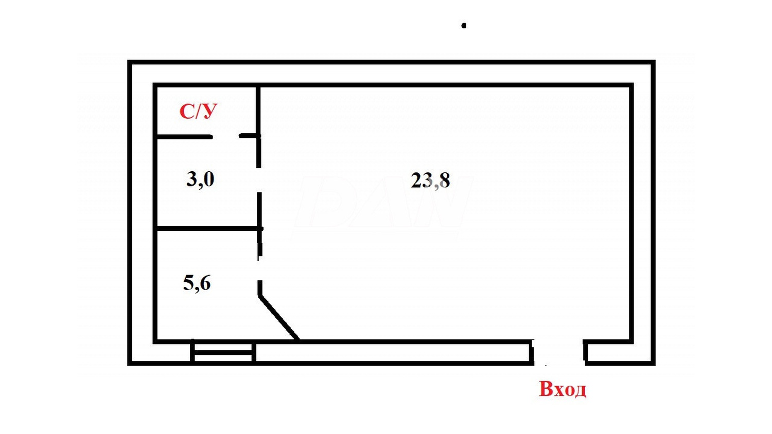 Помещение свободного назначения 35,8 м²