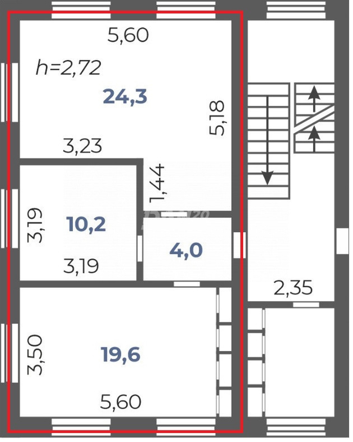 Офис 58,1 м²