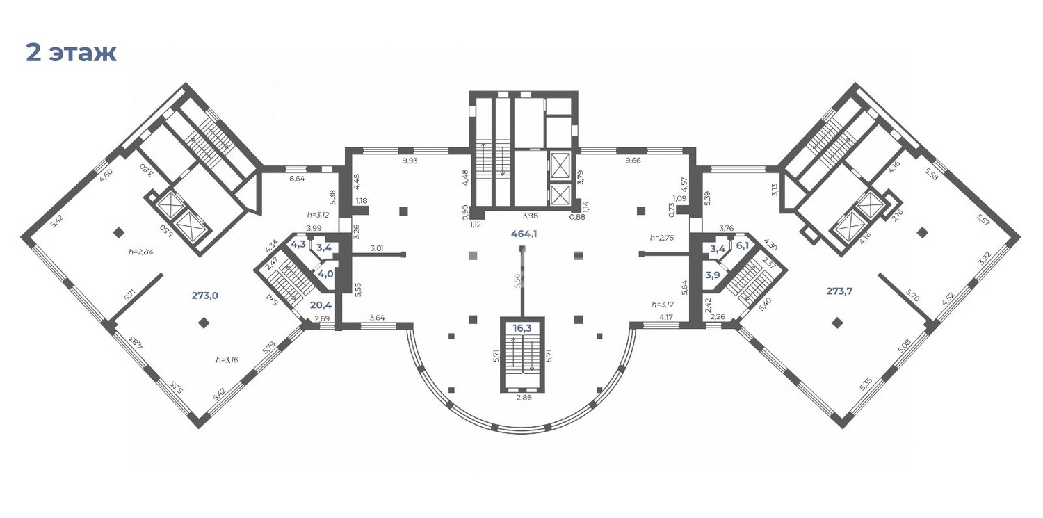 Торговая площадь 2130 м²