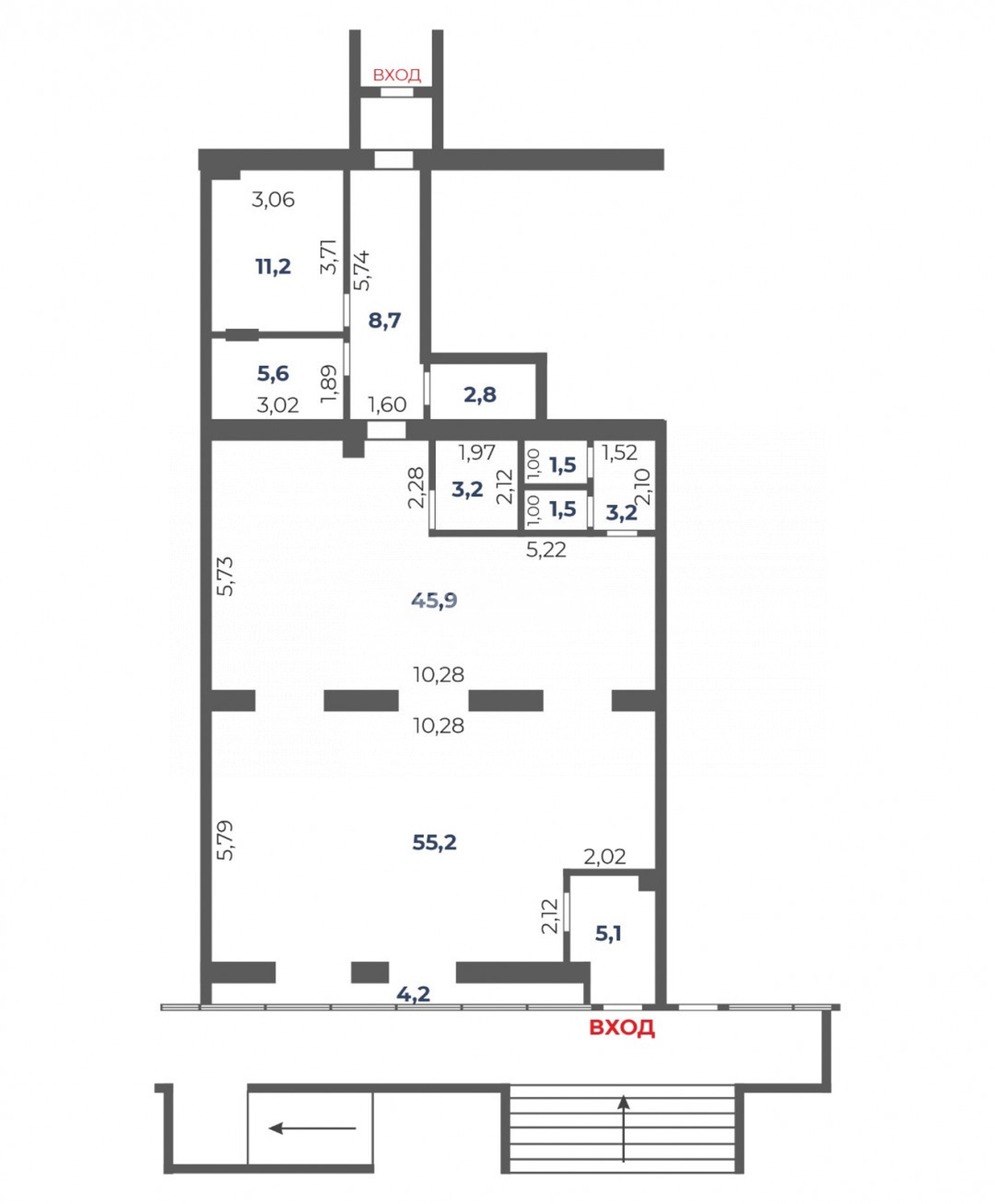 Помещение свободного назначения 151,2 м²