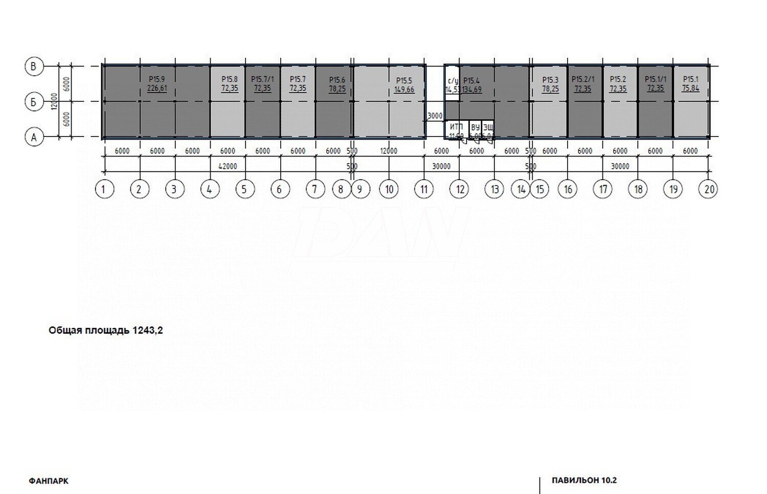 Торговая площадь 72,1 м²