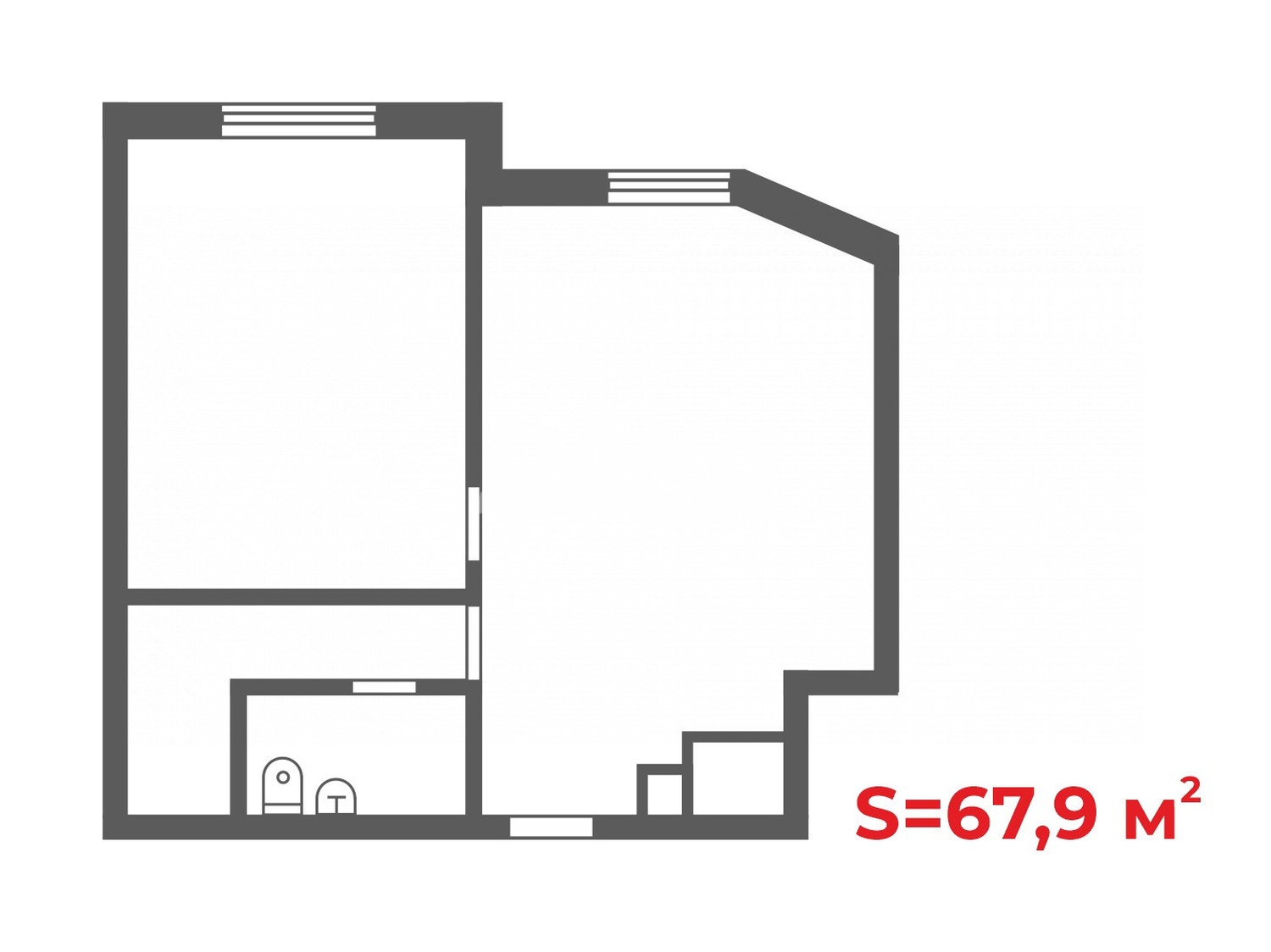 Офис 67,9 м²