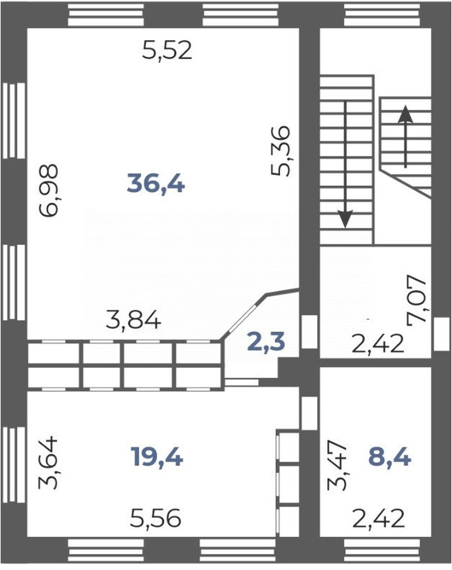 Офис 66,5 м²