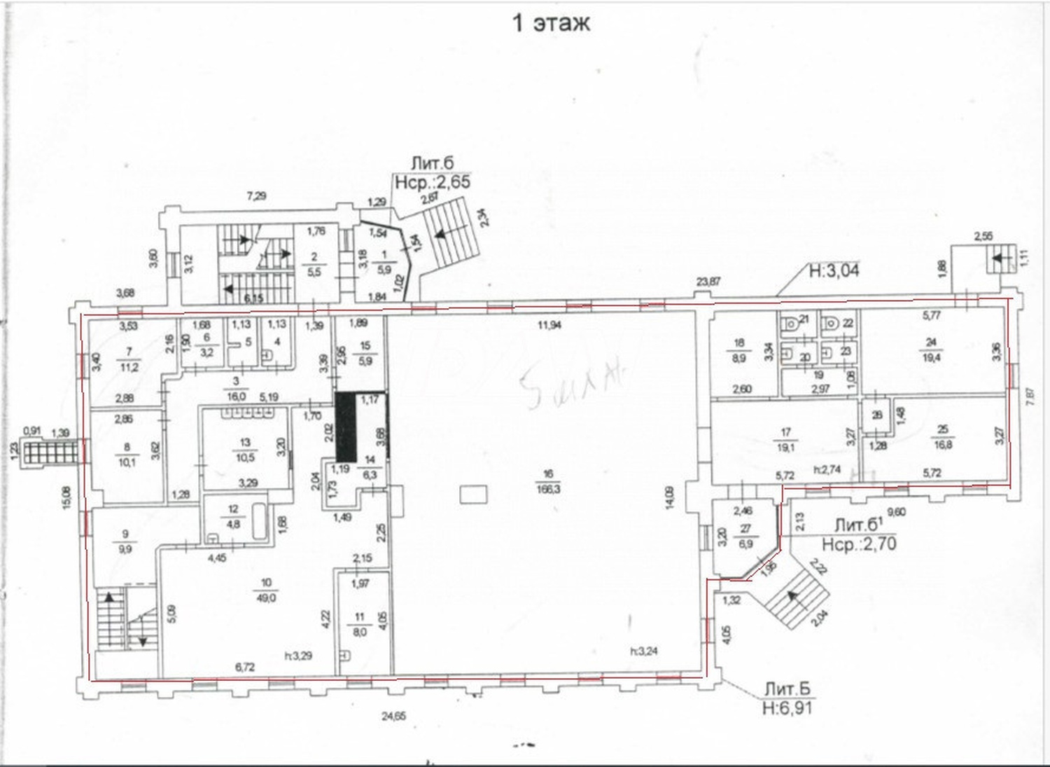 Помещение свободного назначения 587,8 м²