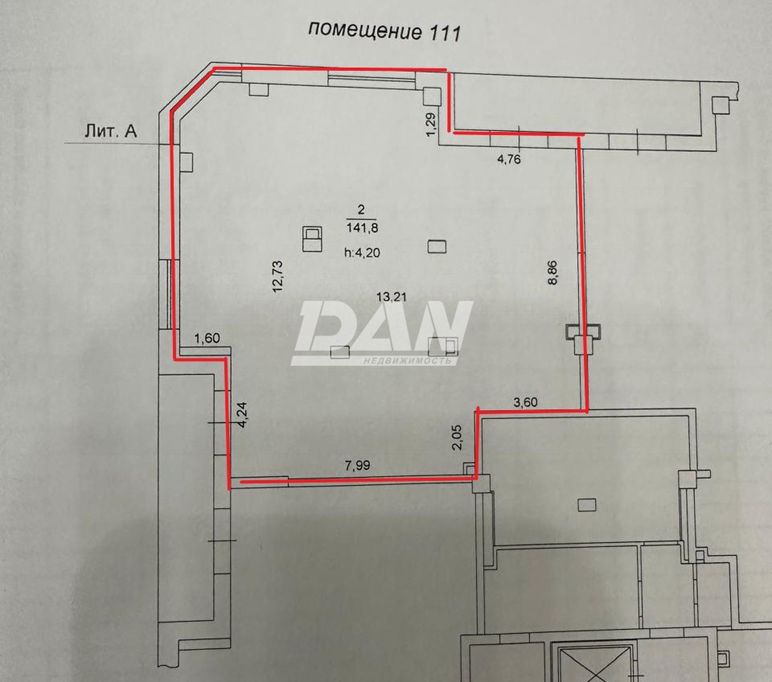 Помещение свободного назначения 142 м²