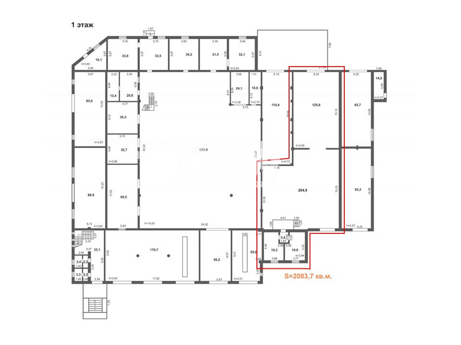 Склад 372,1 м²