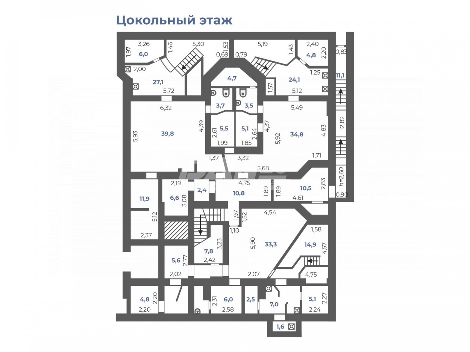 Помещение свободного назначения 837,5 м²