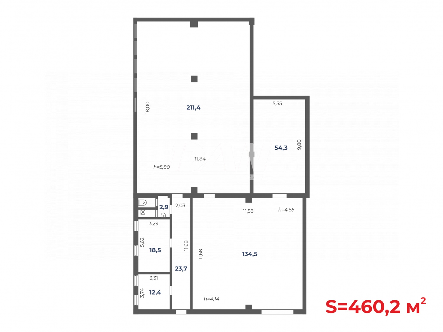 Склад 460 м²