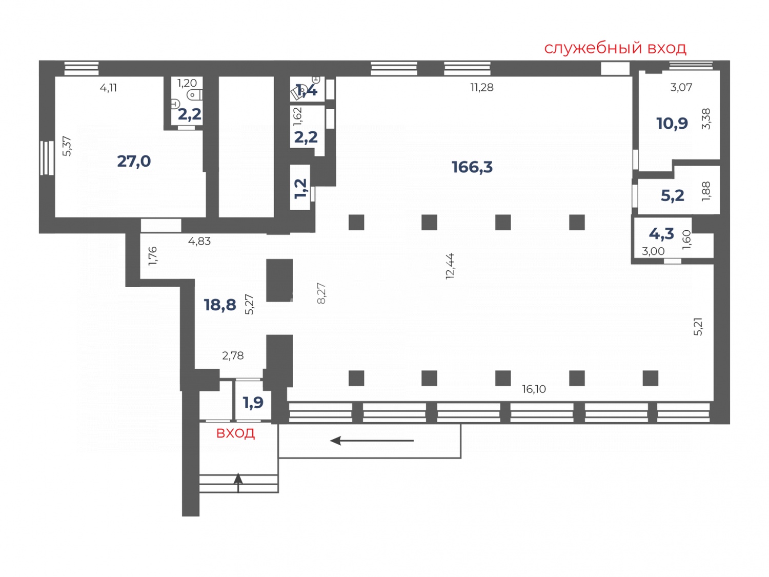 Торговое помещение 241 м²