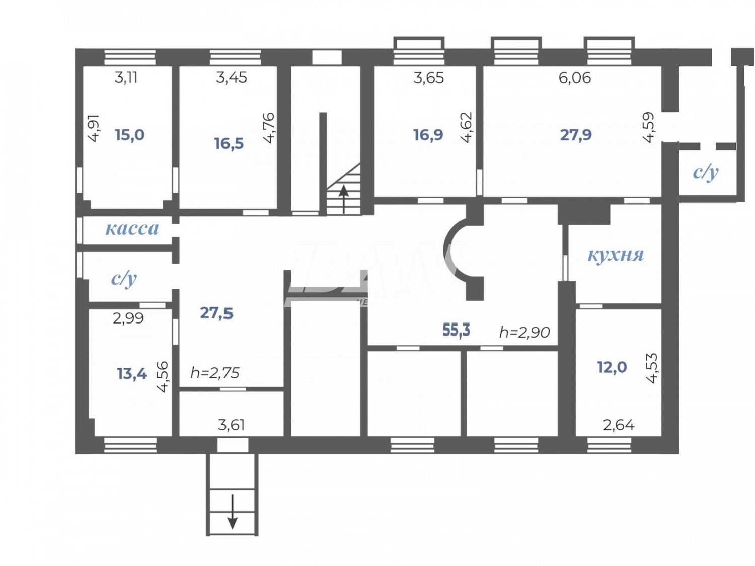 Помещение свободного назначения 205 м²